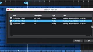 S1-078 Save As vs Versions in Studio One