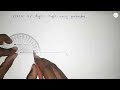 how to draw 47 degree angle using protractor. shsirclasses.