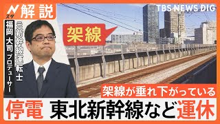 東北・上越・北陸新幹線、停電の影響で一部区間・終日運休…“復旧に相当な時間”一体なぜ？元新幹線運転士が解説【Nスタ解説】｜TBS NEWS DIG