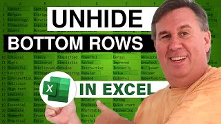 Excel - Revealing Hidden Columns at the Edge of Your Excel Spreadsheet - Episode 2437