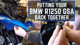 Putting Your BMW R1250GSA Back Together With Confidence Screw By Screw