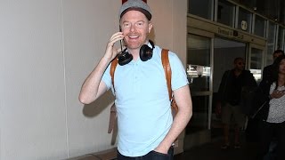 Modern Family Star Jesse Tyler Ferguson Chats Bow Ties At LAX