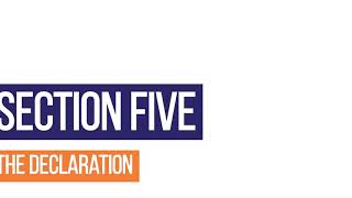 Vetting application - Section 5
