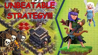 Queen Charge Lavaloon is the best attack Strategy for TH9 in Clash of Clans | TH9 attack strategies