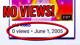 What Is The OLDEST Video On YouTube With NO VIEWS?