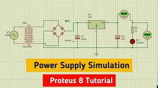 Proteus tutorial for beginners | Proteus Tutorial | Proteus Simulation | 5V DC Power Supply Design