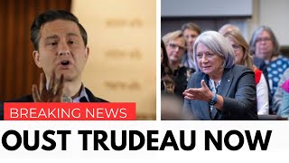 Poilievre  Calls Governor General To Oust Trudeau Now For Refusing To Bring Back Parliament Despite