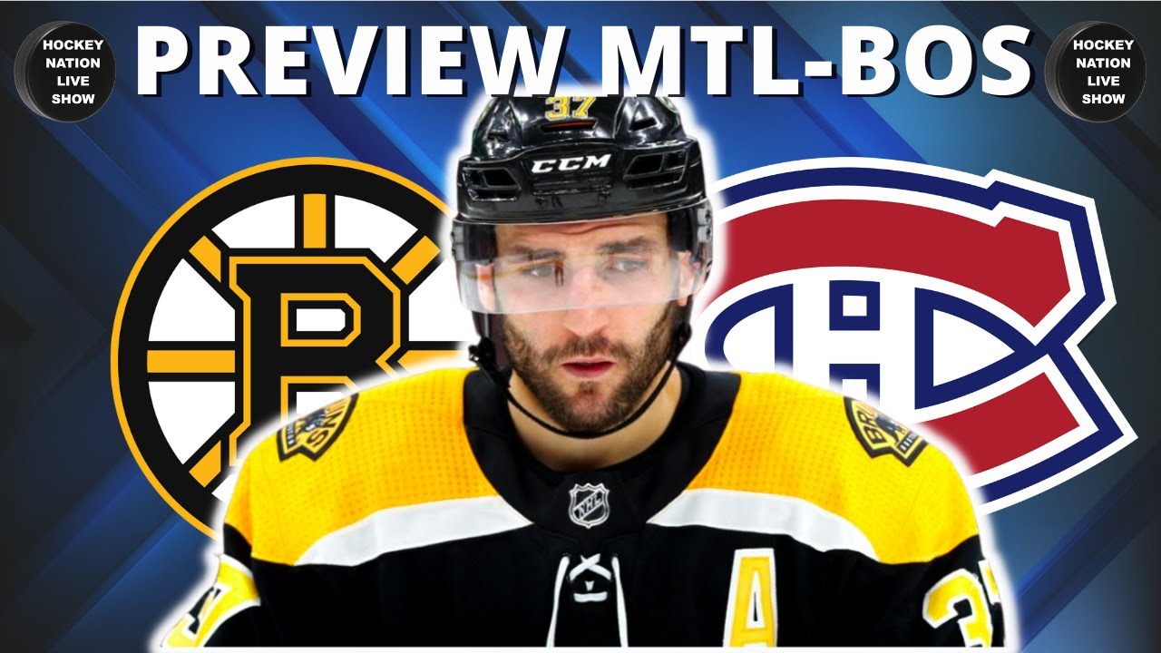 PREVIEW BOSTON BRUINS VS MONTREAL CANADIENS - YouTube