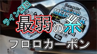 【ライン解説】重さと感度が欲しいから【フロロカーボンライン】