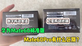 华为 Mate 60 值得买吗？标准版和 Mate 60 Pro 有什么区别？