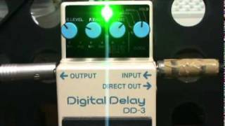 Boss DD-3 Digital Delay Mod By Tnp Tone Color Demo