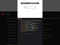 HTML Autocomplete Input Using Datalist
