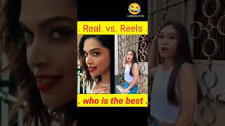 Jhoome jo pathan song|. real vs reels| #video #short ##shortvideo #viral #trending