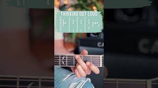 Thinking Out Loud Guitar Tutorial // Thinking Out Loud Guitar Lesson #shorts