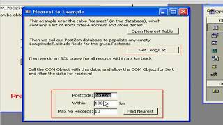 Simply Postcode: Nearest Store: Opt 1 : in your own database