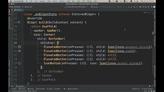 flutter ButtonBar sample 2