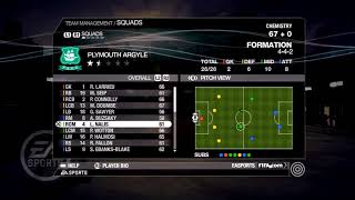 FIFA 08 Plymouth Argyle Overall Player Ratings