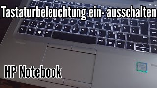 HP Laptop Tastaturbeleuchtung einschalten und ausschalten Notebook Beleuchtung Elite Book