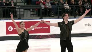 Kelly Ann Laurin and Loucas Ethier FS 2025 Canadian National Skating Championships