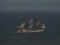 Sailing ship in difficulty off east coast #whitby