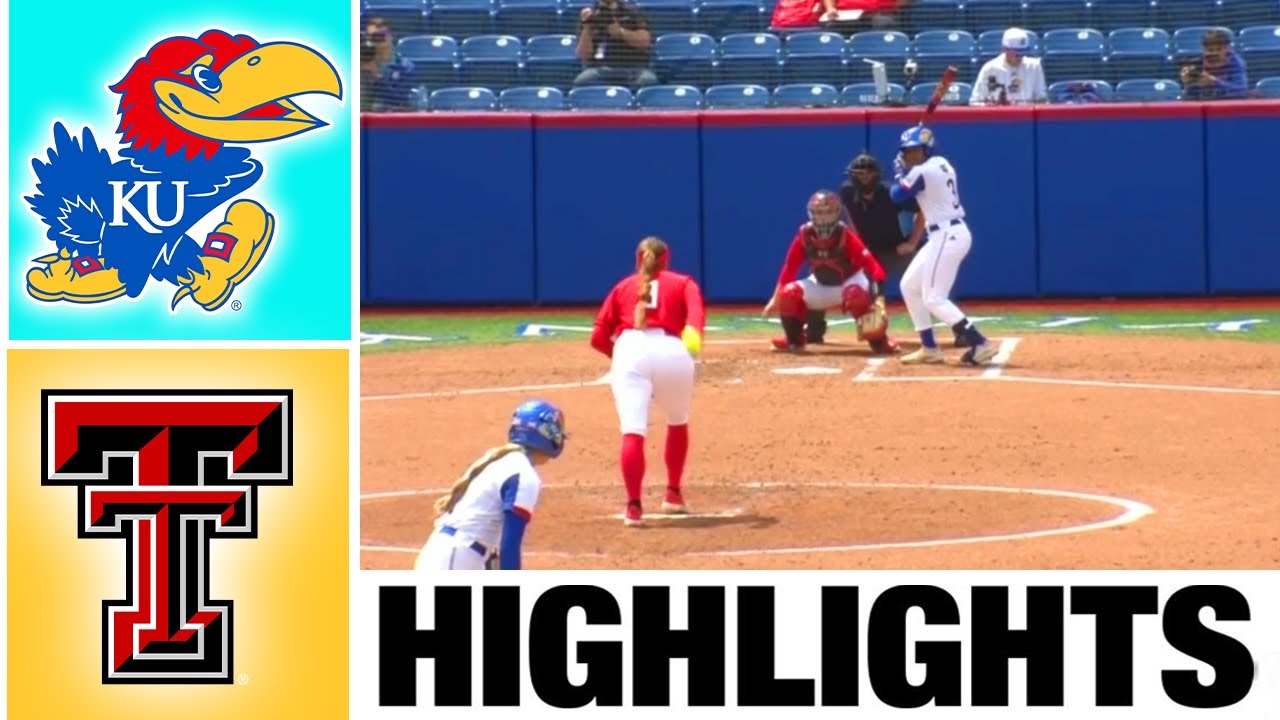 Texas Tech Vs. Kansas Highlights [GAME 3] | NCAA Softball Highlights ...