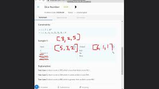 Dice Number | DICENUM | STARTERS 103 | Codechef | Full Solution
