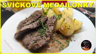 Sirloin medallions with lemon - cream sauce