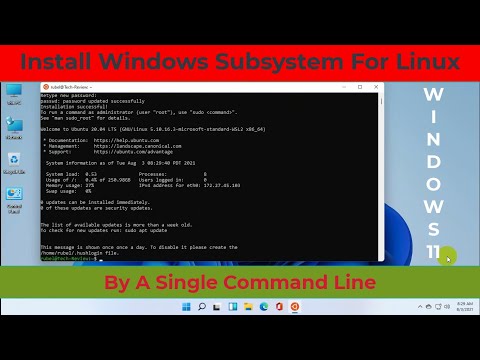 How to install Windows Subsystem for Linux on Windows 11 By A Single Command-Line