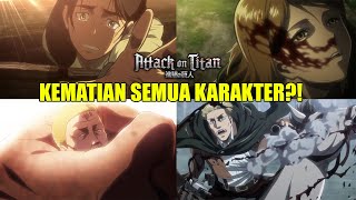 Tragedi.!! Semua Penjelasan Kematian Karakter Attack on Titan di Season 1,2 & 3