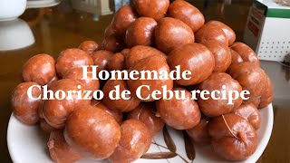 Home made Chorizo de Cebu Recipe