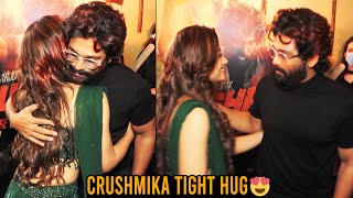 National Crush Rashmika Mandanna Tight Hug To Allu Arjun | Pushpa Movie | News Buzz