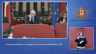 Comune di Genova - Consiglio Comunale del 18 Febbraio 2025