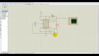 555 Timer Simulation in Proteus