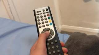 Pressing every button on a Toshiba RC-1900 tv remote