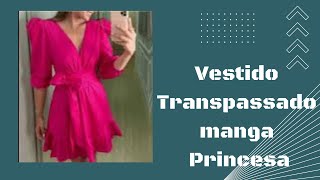 🔋Vestido Transpassado Manga Princesa_Costura passo a passo para iniciantes Gisleide Novelo📌