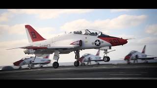 Training to Land on an Aircraft Carrier IKE \u0026 the T-45