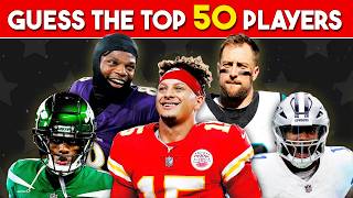 Guess The Best 50 NFL Players | NFL Trivia Challenge 🏈