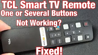TCL Smart TV Remote Not Working? One of Several Buttons Not Working? Easy Fix!