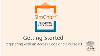 SimChart - Registering with an Access Code and Course ID