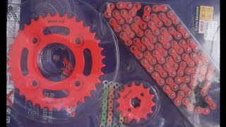 How to change the chain and sprockets ,  របៀបផ្លាស់ប្ដូរច្រវាក់មីញ៉ុង់ របស់ម៉ូតូ  Honda dreams