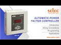 Selec APFC147 Automatic Power Factor Controller: Introduction|Wiring Diagram|Programming|Application