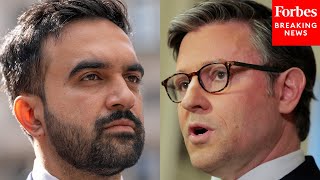 'It Leads To The Decay Of Society': Mike Johnson Slams Socialism And Dems Supporting Zohran Mamdani