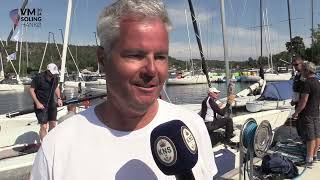 Farkas Litkey from Hungary in Soling World Championship 2024