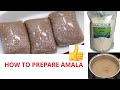 HOW TO PREPARE AMALA NIGERIAN YAM FLOUR