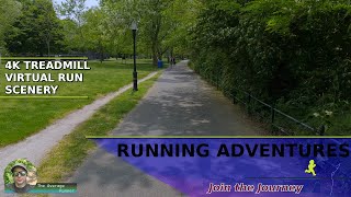 Dyckman Fields Virtual Run | Easy Run Training | 4K NYC Treadmill Scenery [274]