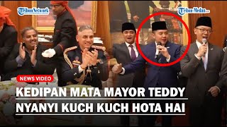 JOGETAN Mayor Teddy saat Nyanyi Lagu Kuch Kuch Hota Hai di Depan Presiden Prabowo hingga Para Pejaba