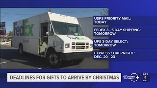 Holiday shipping deadlines 2025: Last day to send packages for UPS, FedEx and USPS