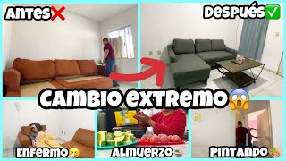 REMODELACIÓN EN NUESTRO HOGAR🏡//compramos sala nueva✨+PINTAMOS🎨LAS PUERTAS✅+mi papá enfermo🤒#hogar 🍲