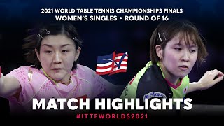 Chen Meng vs Miu Hirano | 2021 World Table Tennis Championships Finals | WS | R16