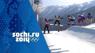 Eva Samkova Wins Gold In An Amazing Snowboard Cross Big Final | Sochi 2014 Winter Olympics